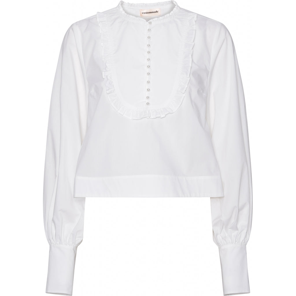 Custommade Drine blouse Skjorter og bluser Bright white