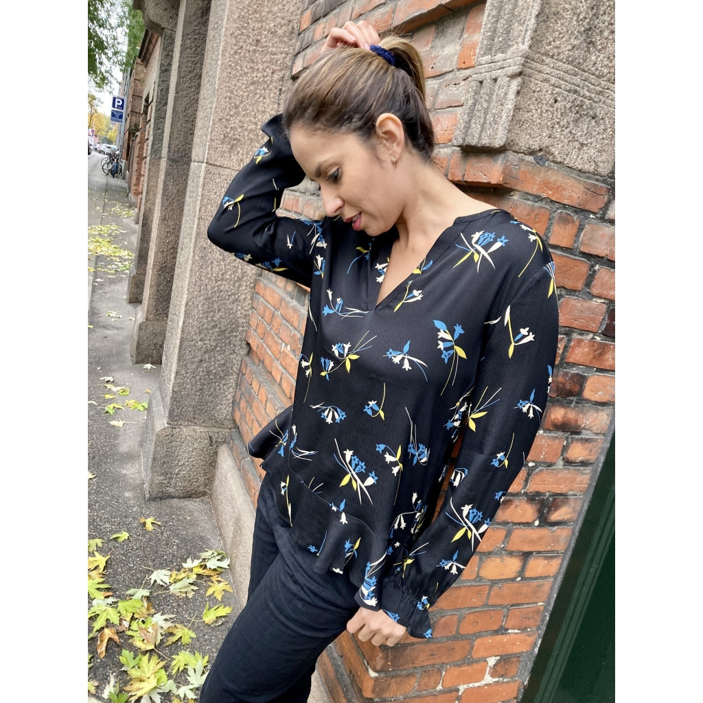 Stella Nova Drude blouse Skjorter og bluser Black