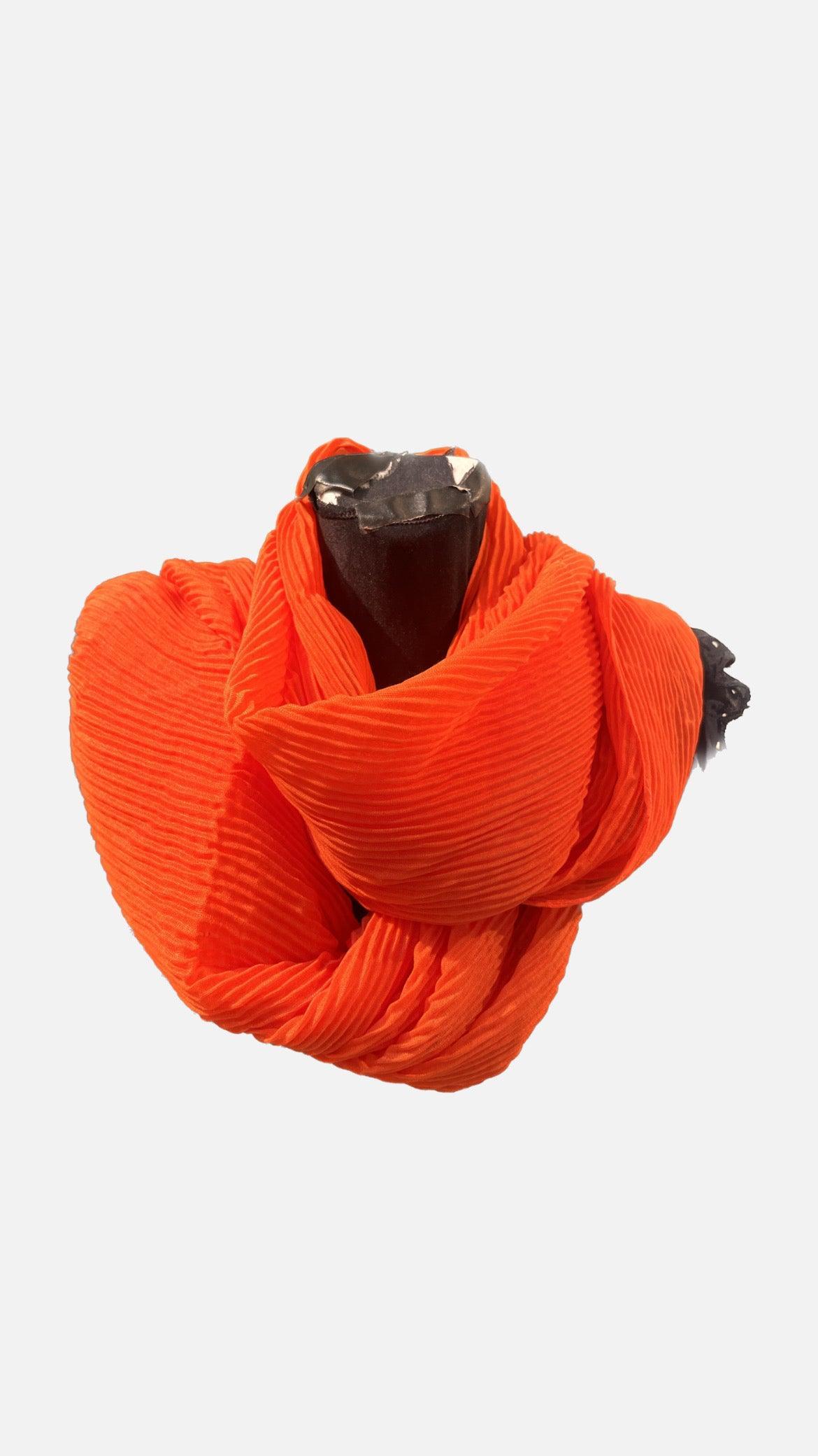 Orange tørklæde - Damernes Outlet