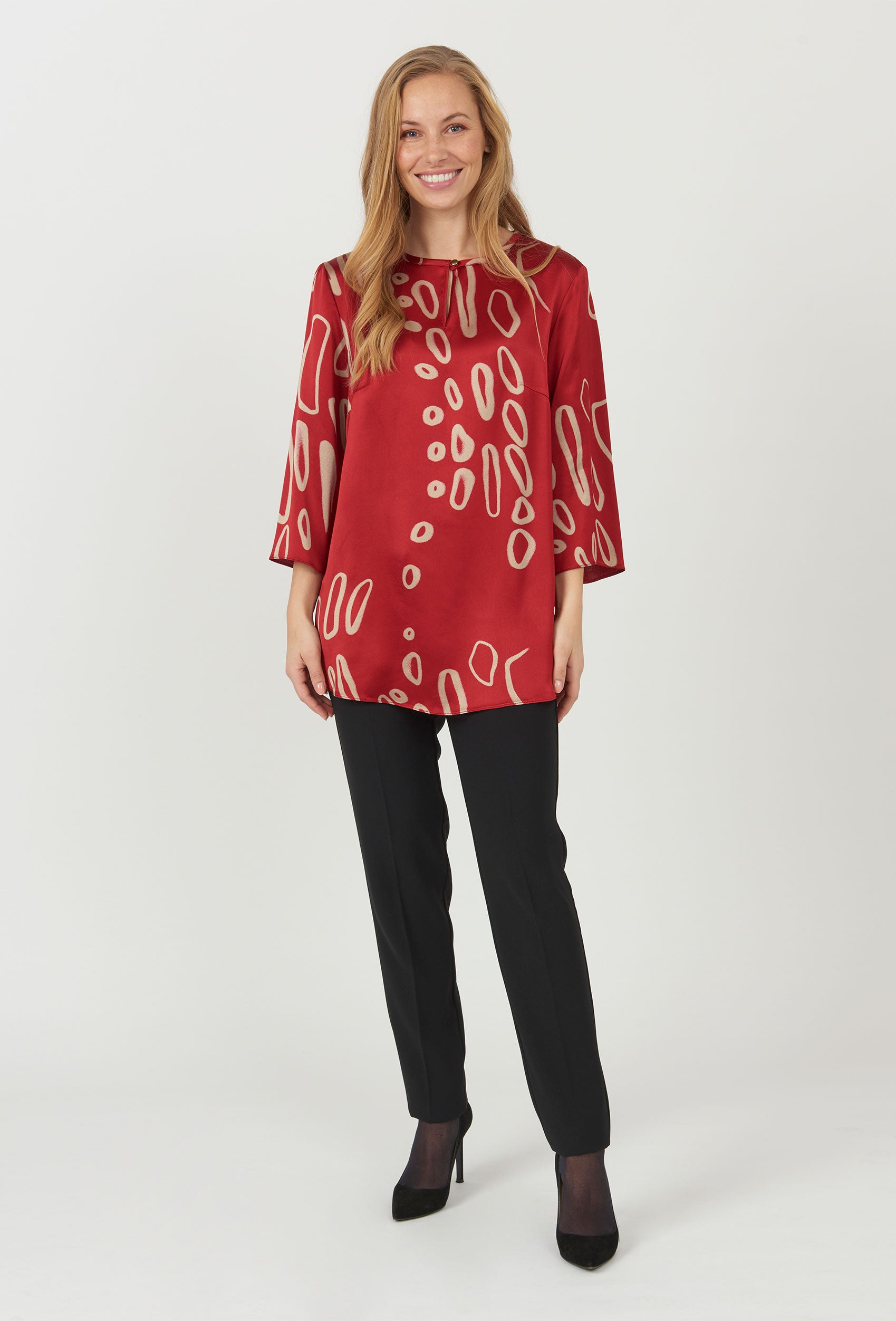 Elinette ELAlicia Bluser 1455 Deep Red