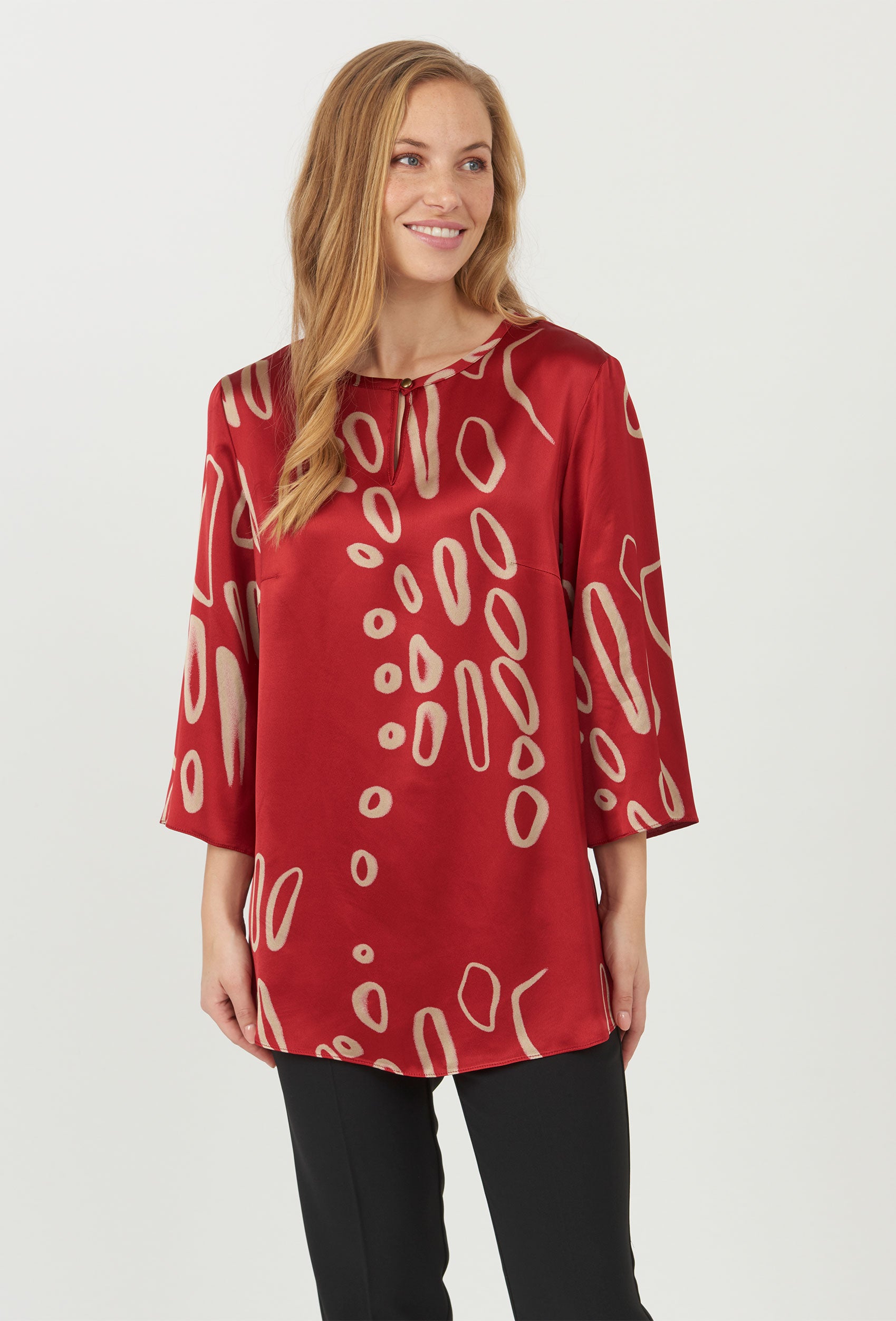 Elinette ELAlicia Bluser 1455 Deep Red