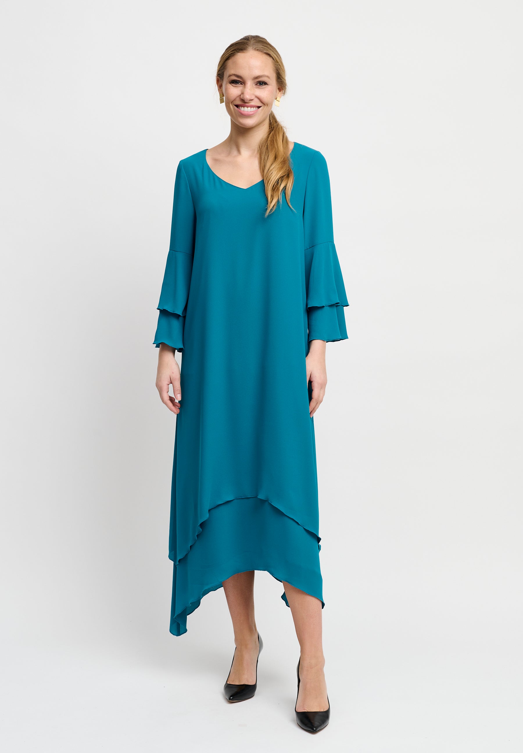 Elinette ELMoxi Kjoler 1659 Petrol Green