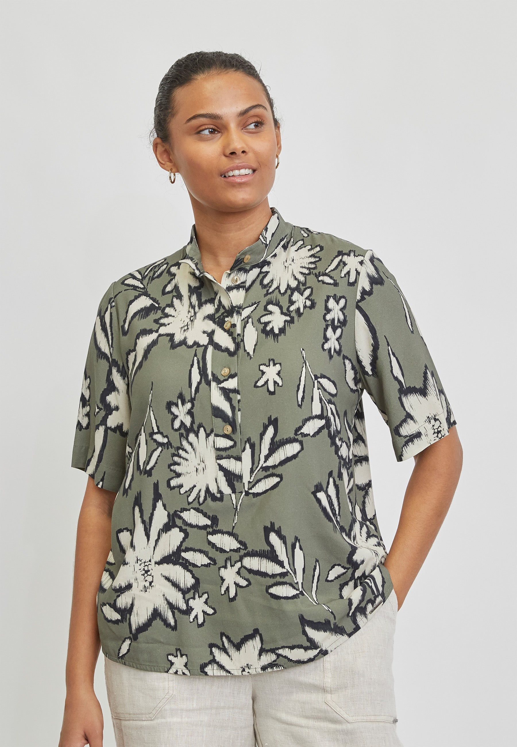 Elton ETHarmoni Bluser 3770 Dusty olive green