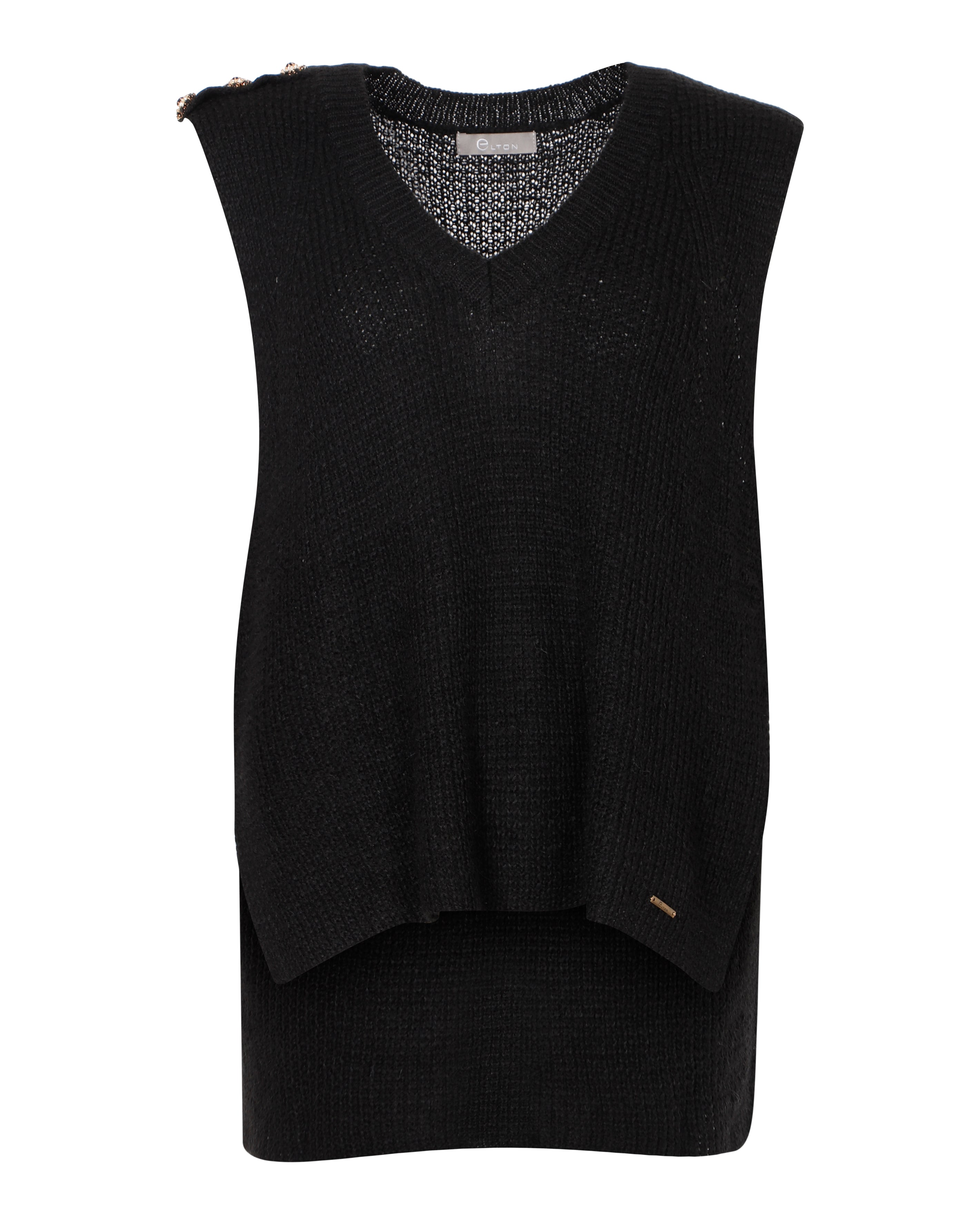 Elton ETKarla Knit Pullover 005 Black