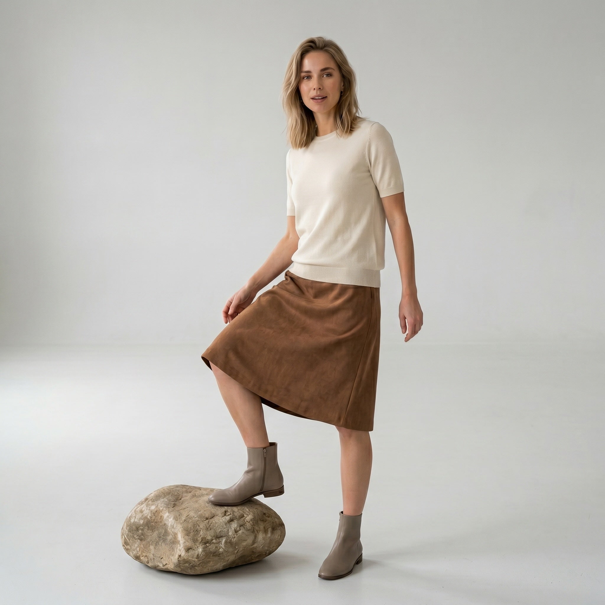 Elton ETLissa Nederdele 1451 Mocca Brown