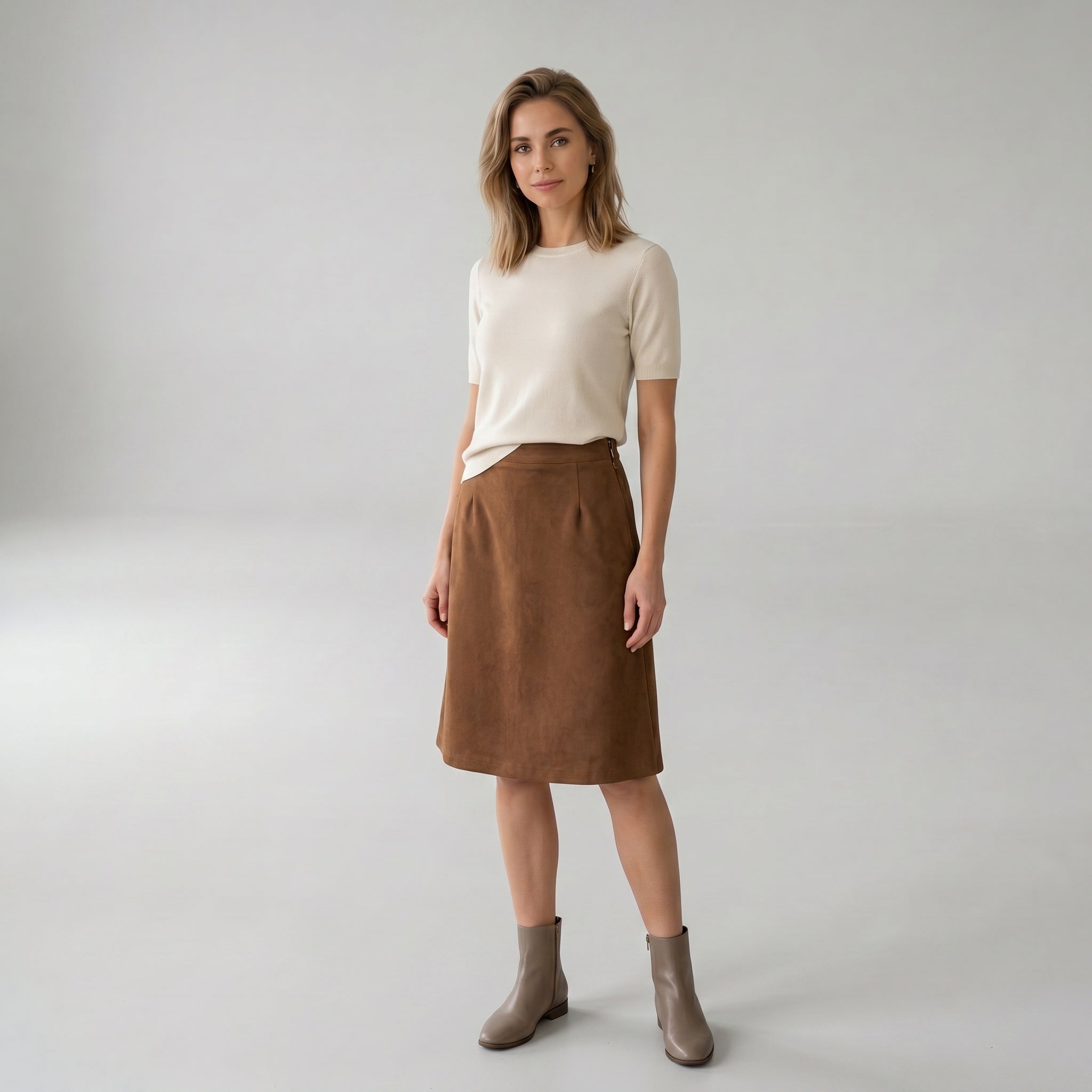 Elton ETLissa Nederdele 1451 Mocca Brown