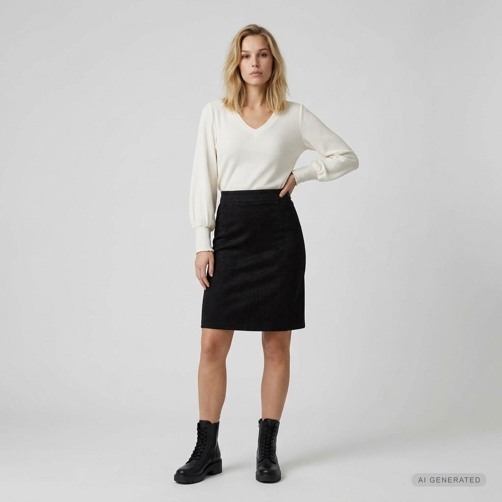 Elton ETLissa Nederdele 9999 BLACK