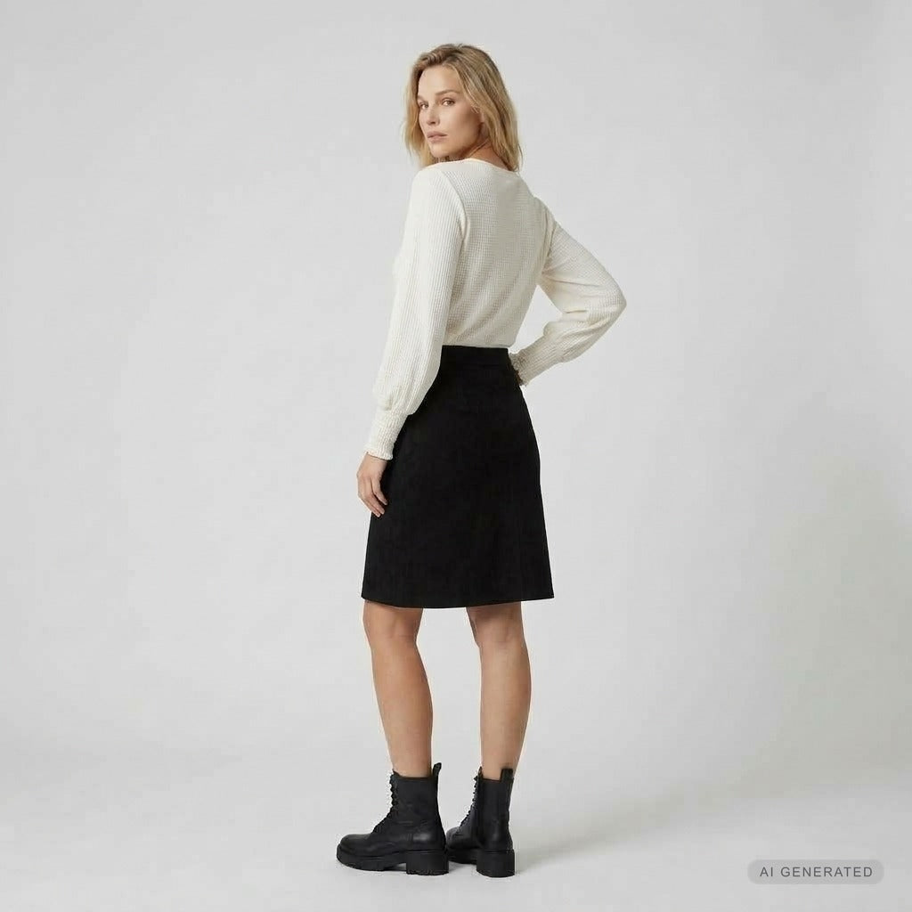 Elton ETLissa Nederdele 9999 BLACK