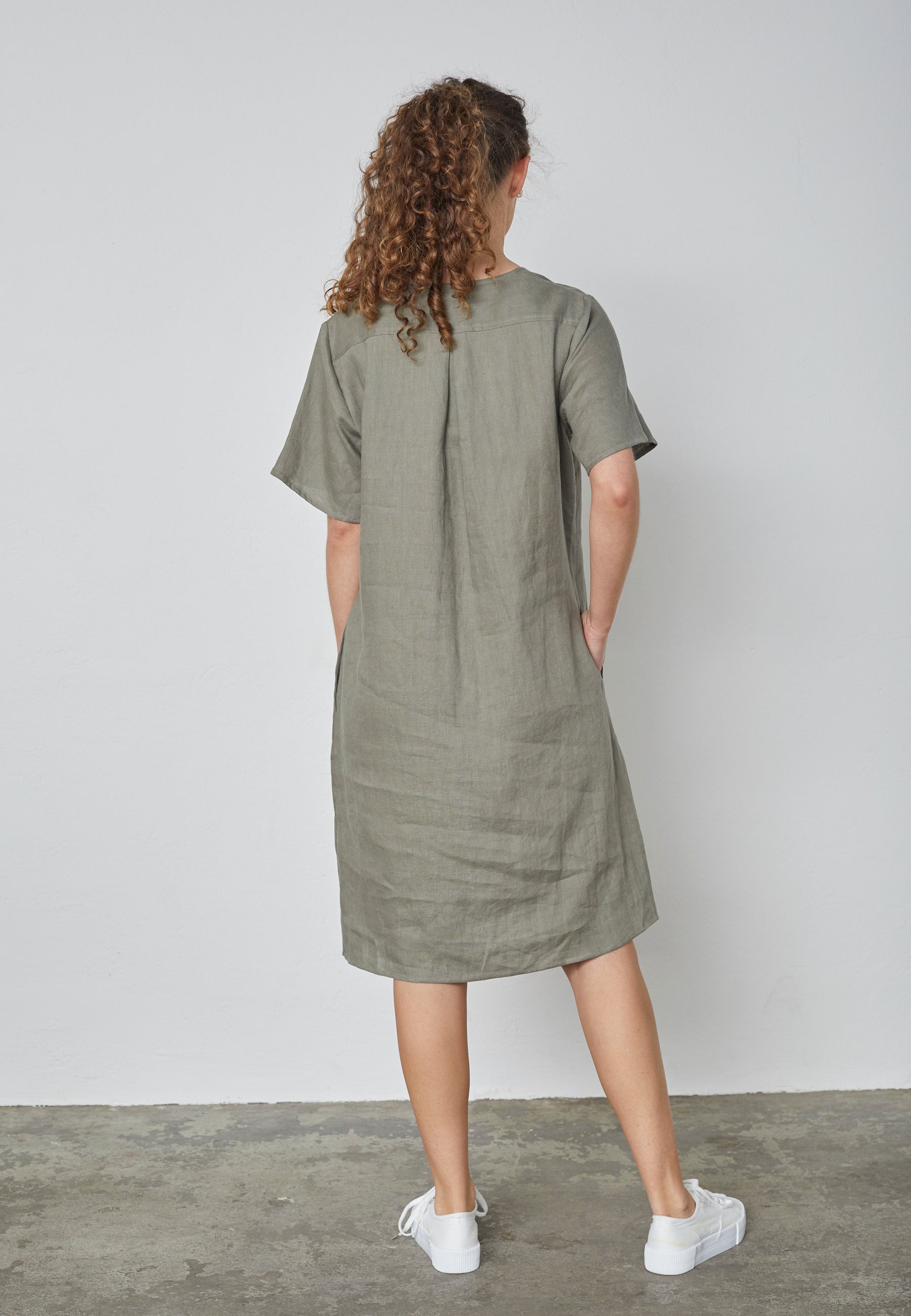 Elton ETLynn Kjoler 3506 Khaki Green