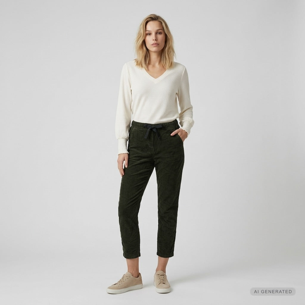 Elton ETNilou Bukser 3506 Khaki Green