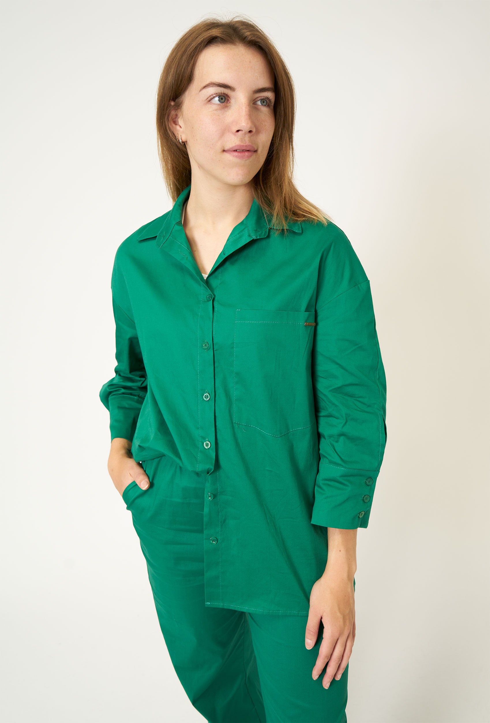 Elton ETWera Skjortebluser 838 Grass Green