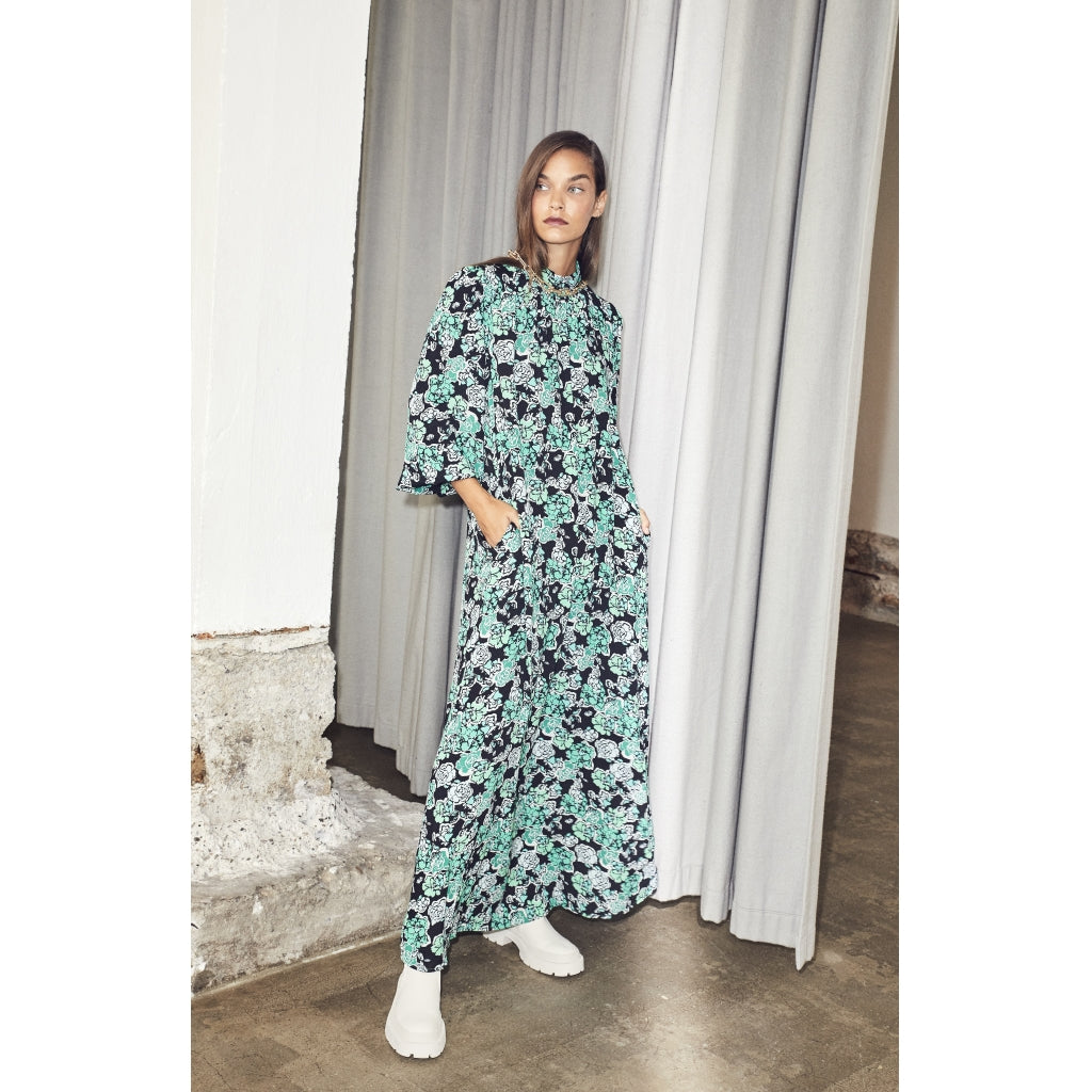 Co'couture Fleur Flower floor Dress Dress Green