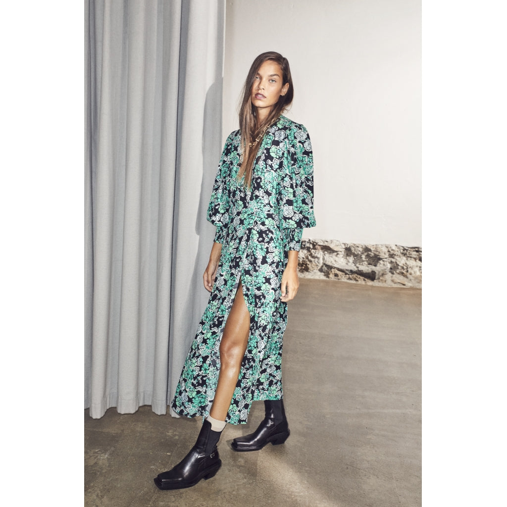 Co'couture Fleur Flower floor Dress Dress Green