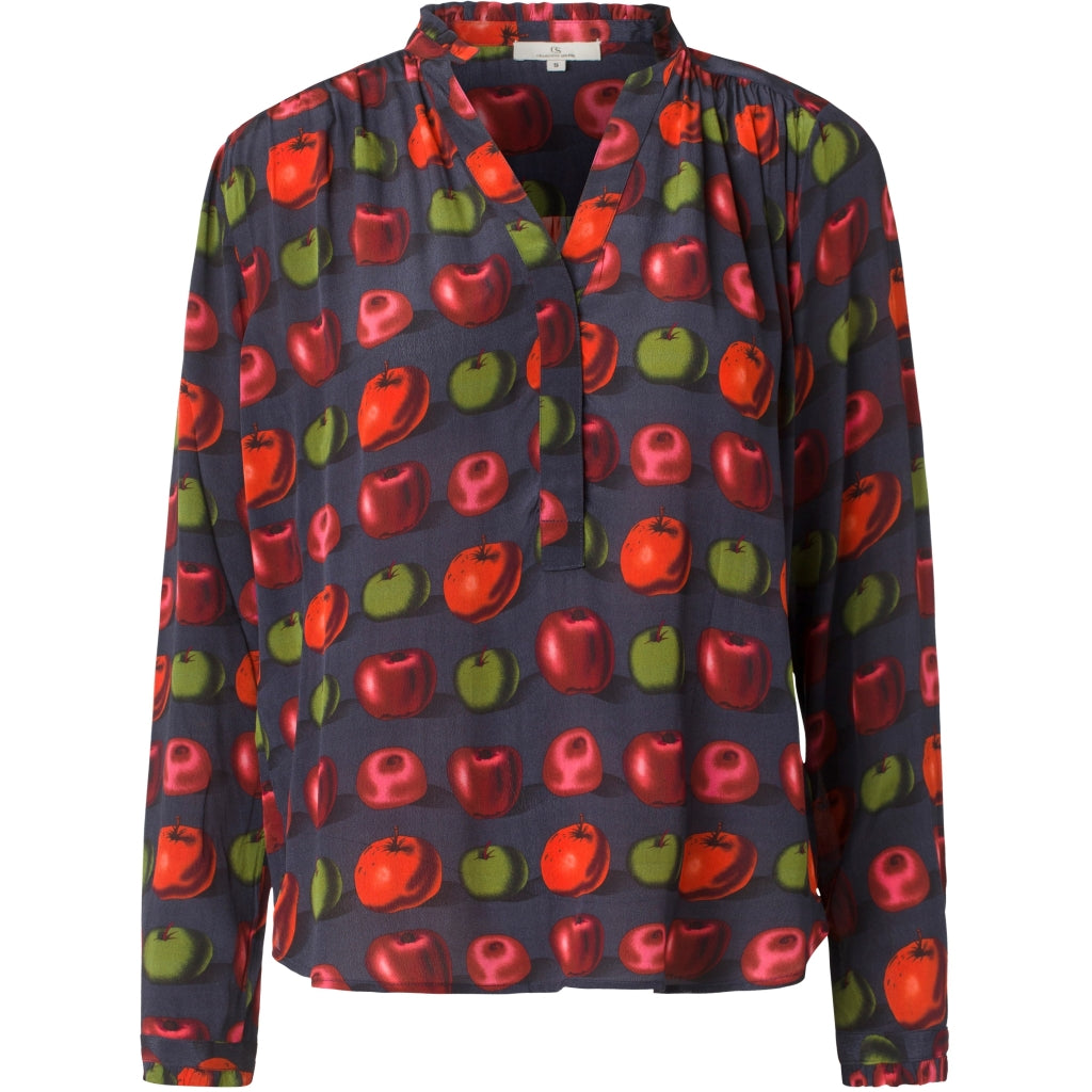 Charlotte Sparre Frill blouse Skjorter og bluser Apple blue