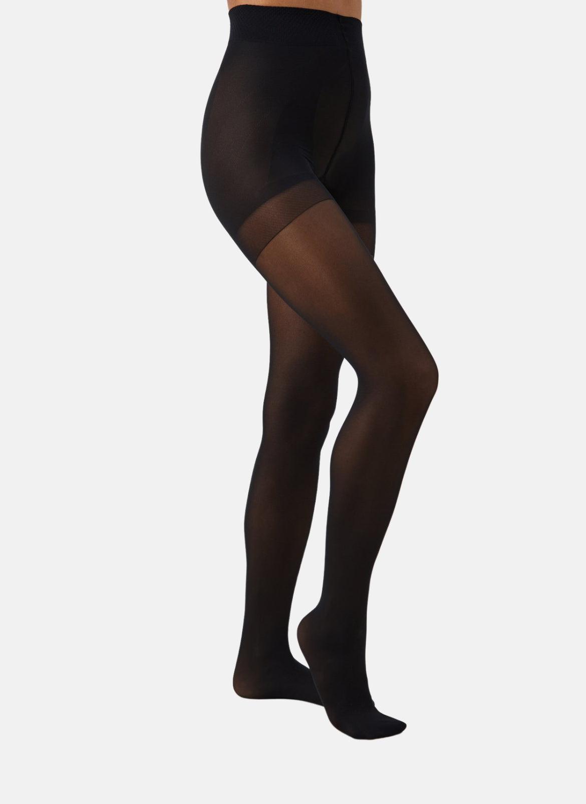 Swedish Stockings Anna control top tights (40 Denier) på ben.