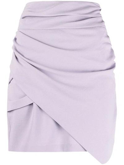 IRO Lannie Wrap Mini Skirt In Purple - Damernes Outlet