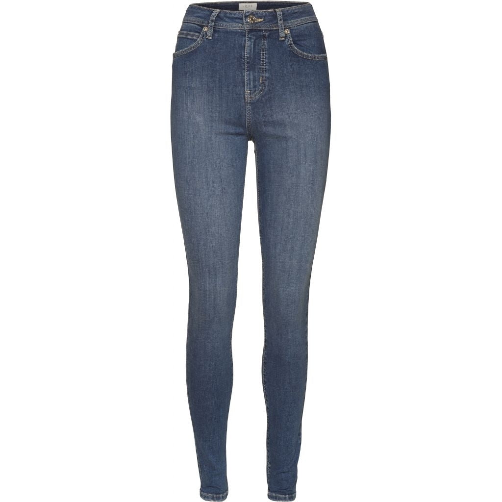 NORR Iva high rise skinny jeans Jeans Medium blue