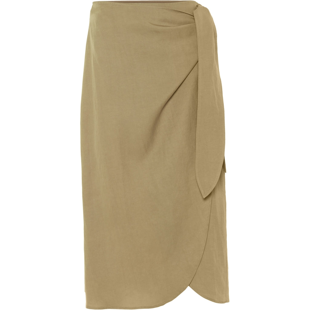 NORR Jaden wrap skirt Skirt Camel