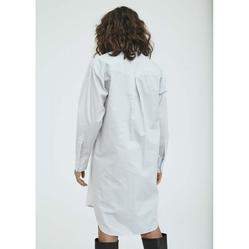 NORR James shirt dress Skjorter og bluser Blue stripes