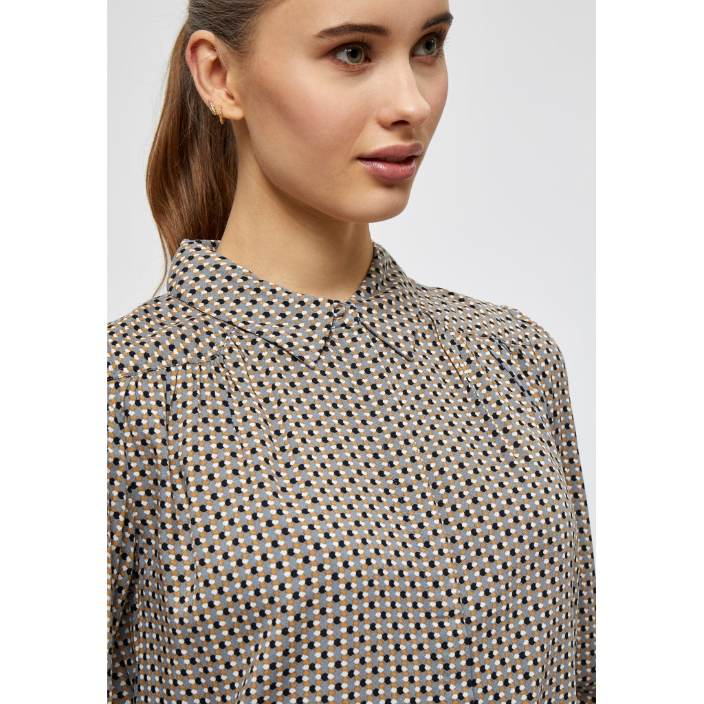 Minus Jasmina shirt Skjorter og bluser Steel grey