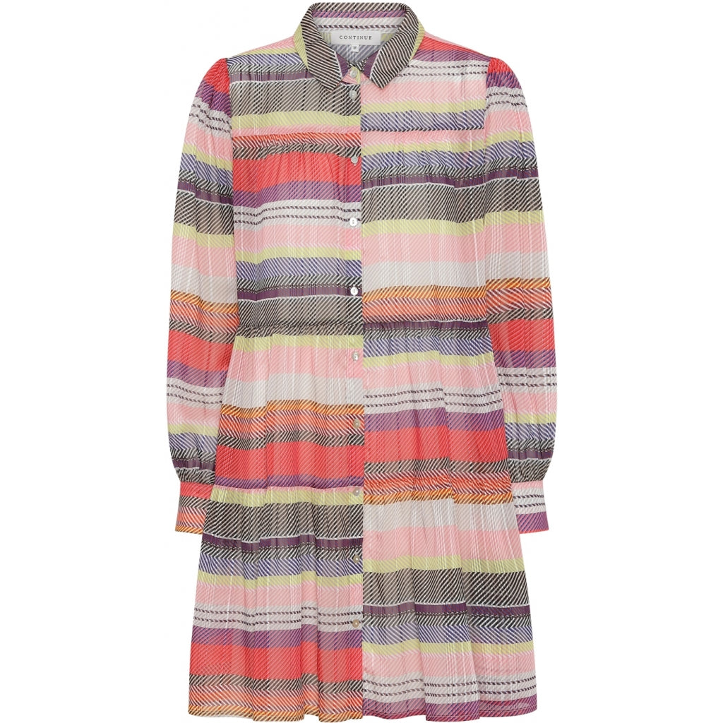 Continue Jeanne multi stripe dress Dress Multi stripe