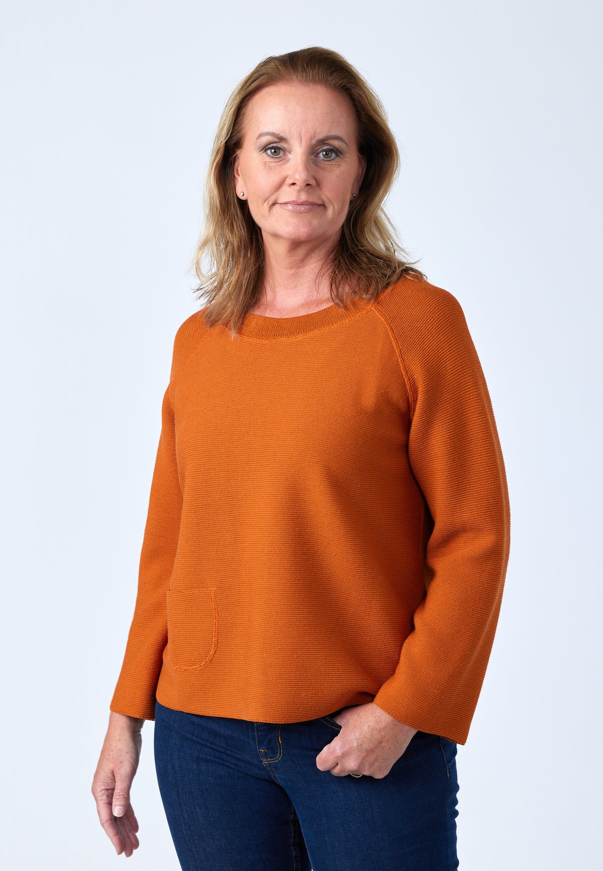 Lind Karla Knit Pullover 299 Orange