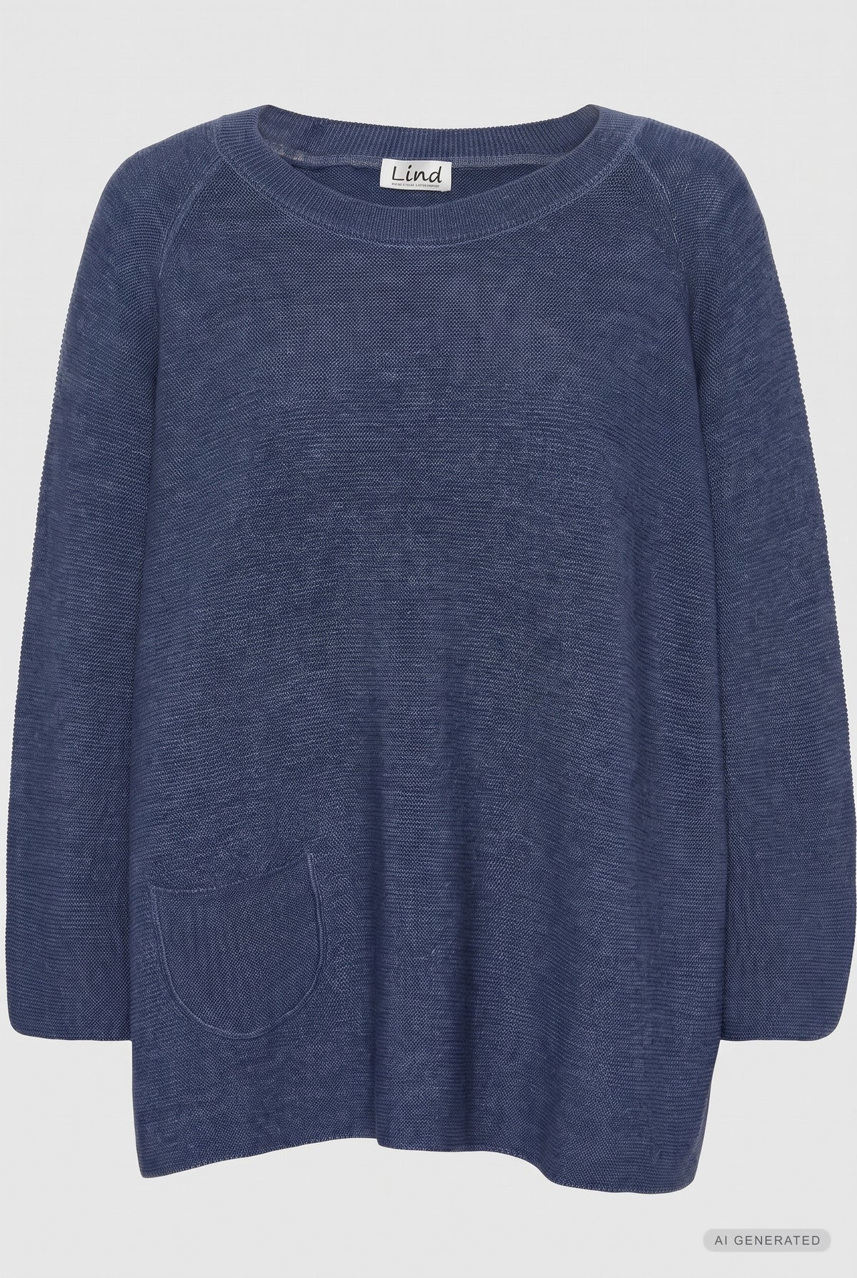 Lind Karla Knit Pullover 706 Bagar blue melange