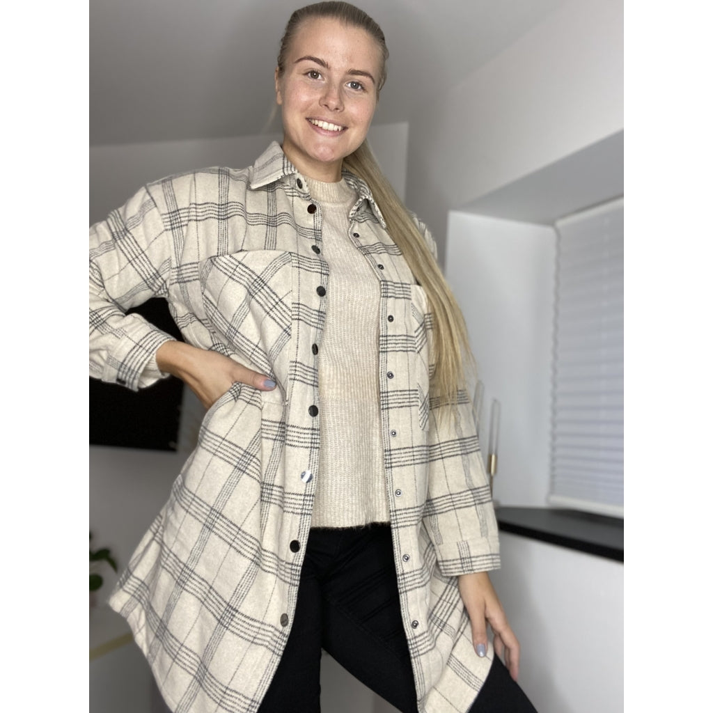 Co'couture Kendall pale check shirt Skjorter og bluser Bone