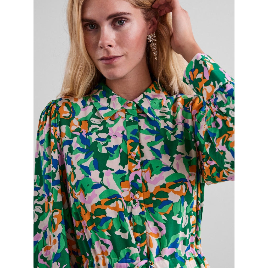 Y.A.S Kimmie LS long dress Dress Jelly bean