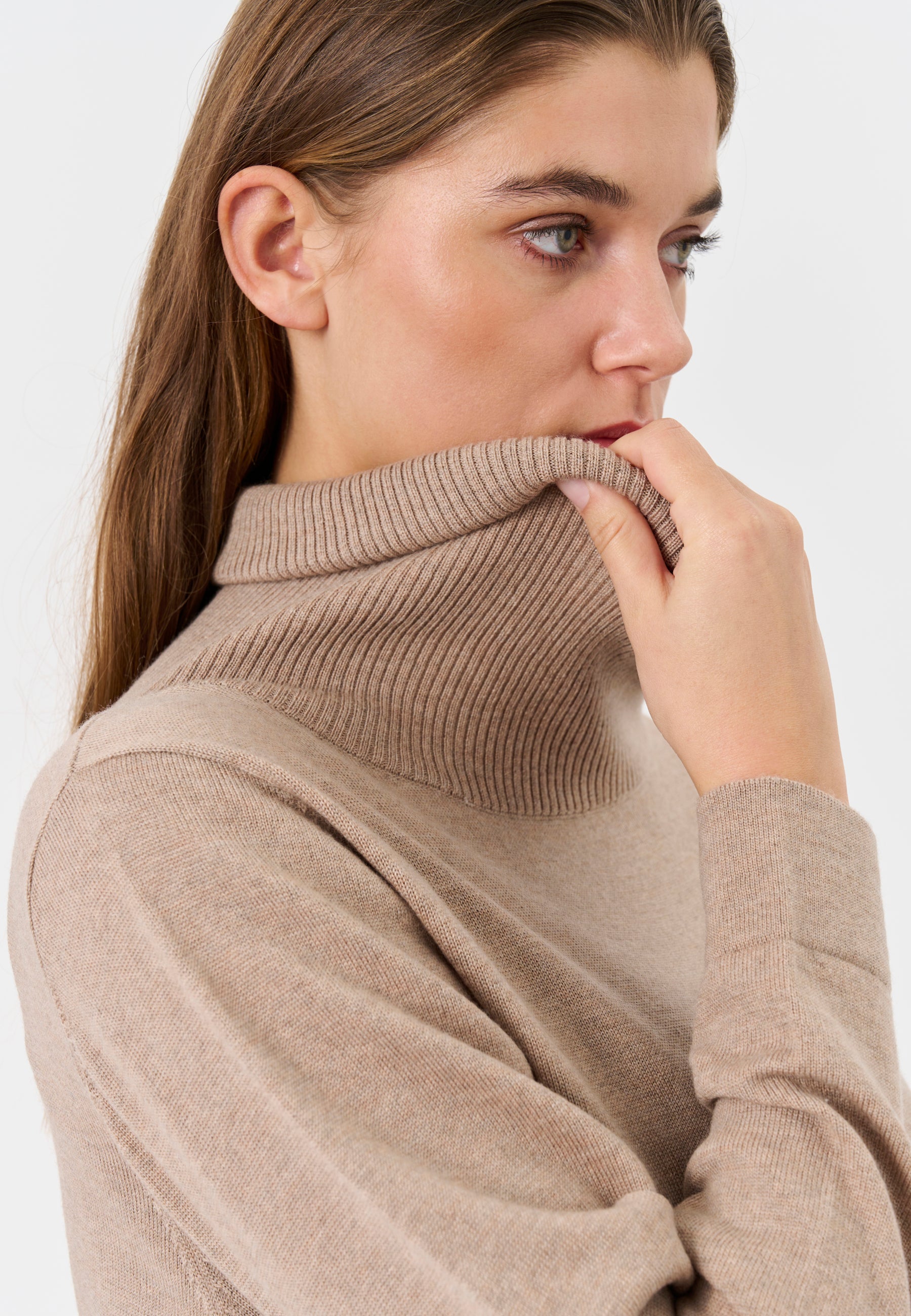 Lind Kirsten Knit Pullover 1660 camel melange