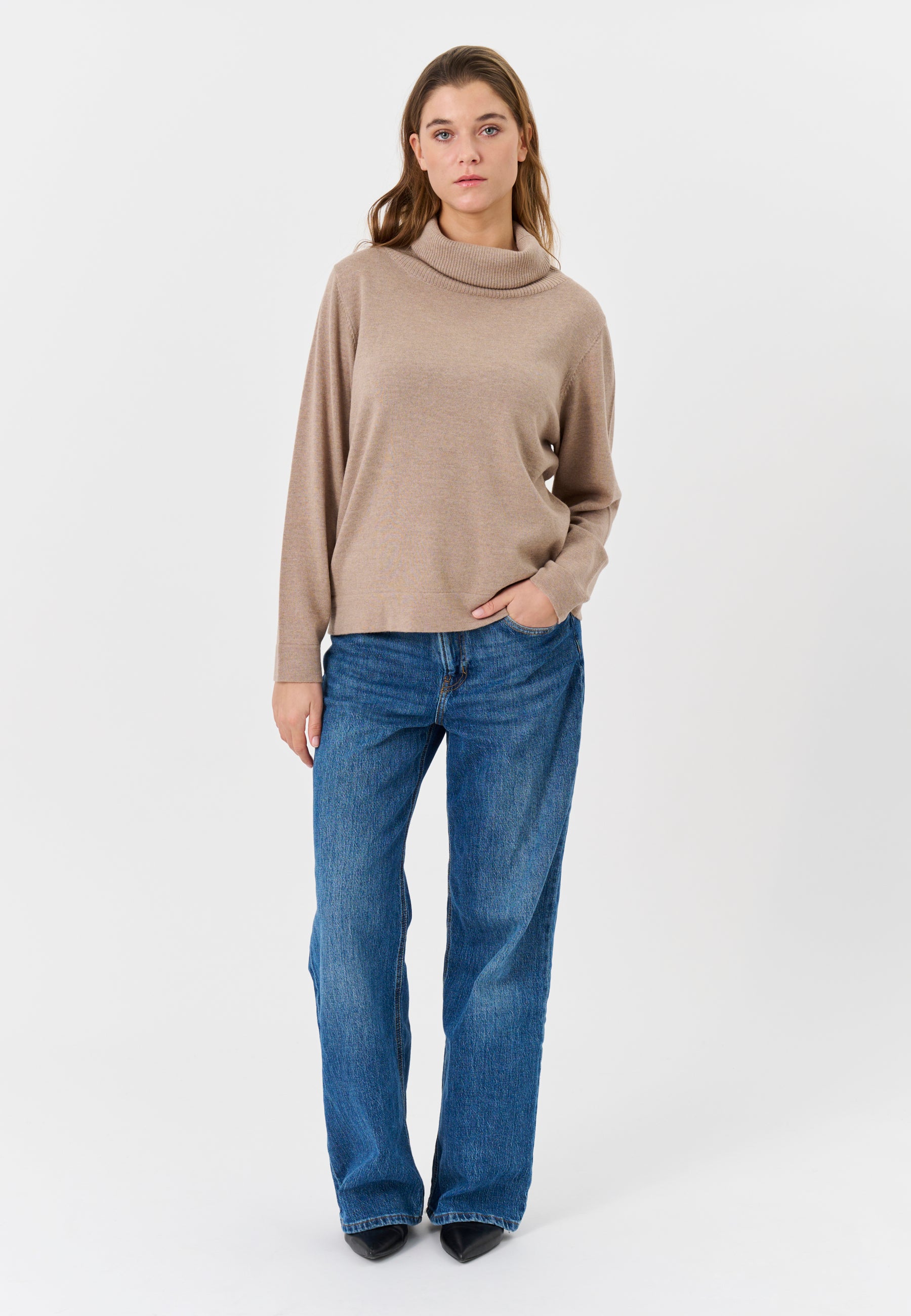 Lind Kirsten Knit Pullover 1660 camel melange