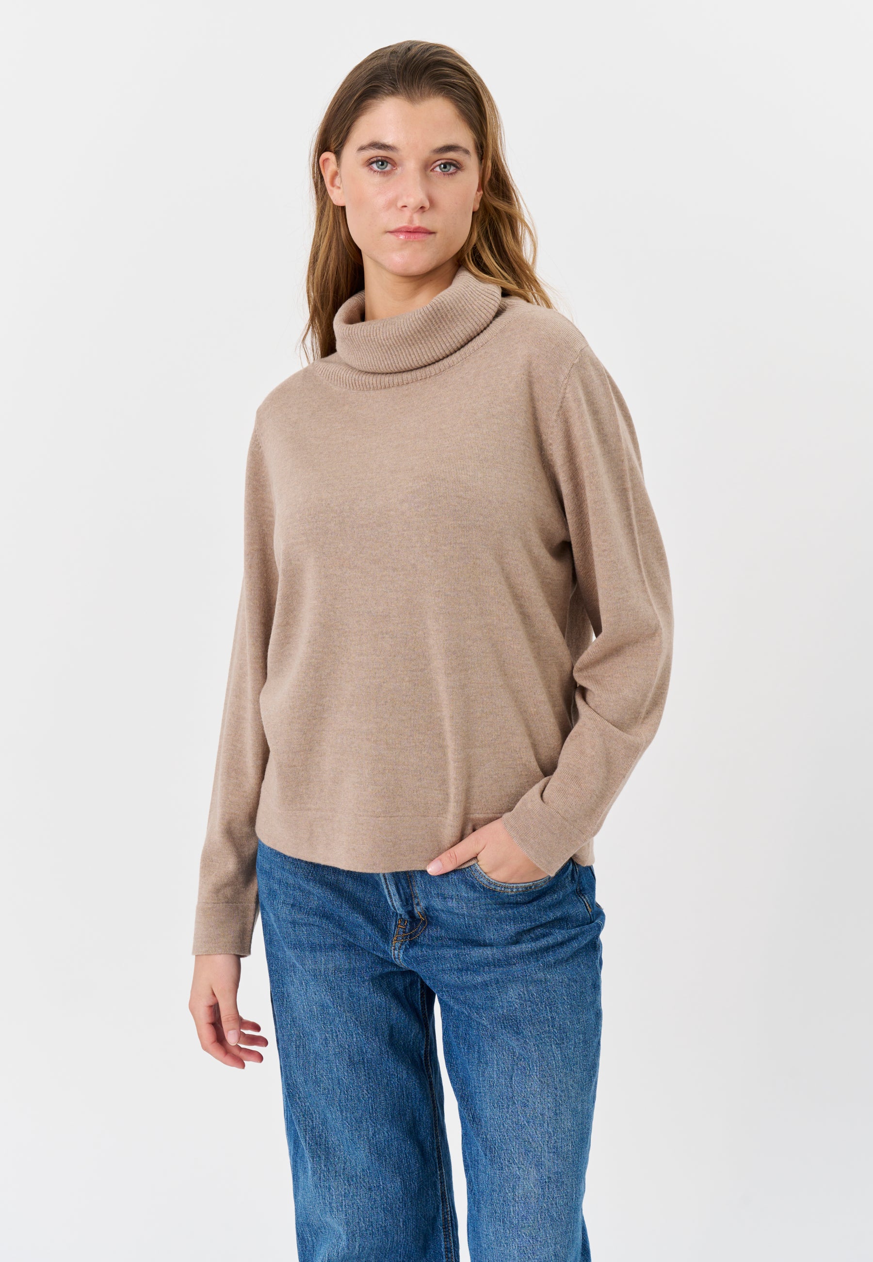 Lind Kirsten Knit Pullover 1660 camel melange