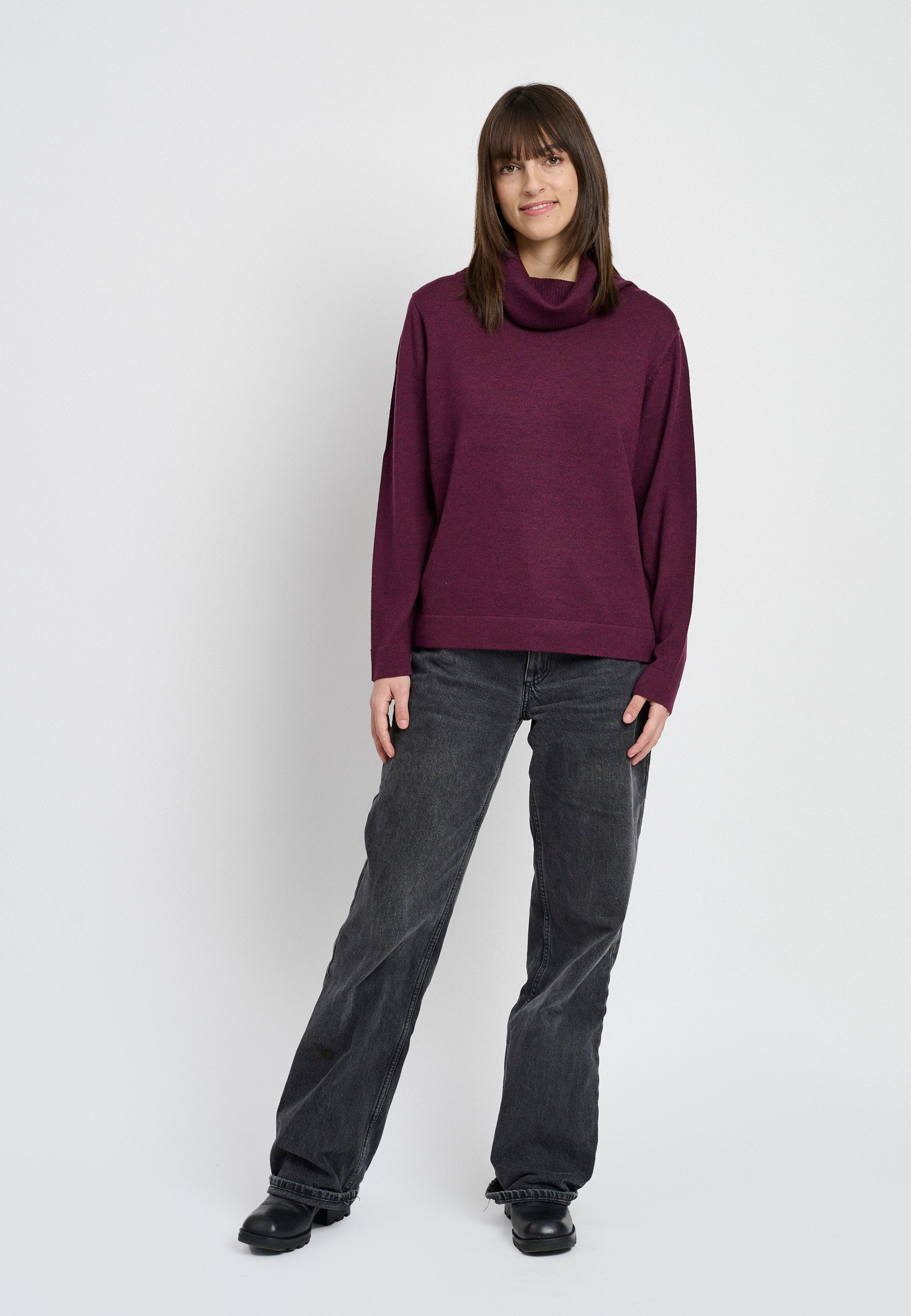 Lind Kirsten Knit Pullover 2660 granat red melange