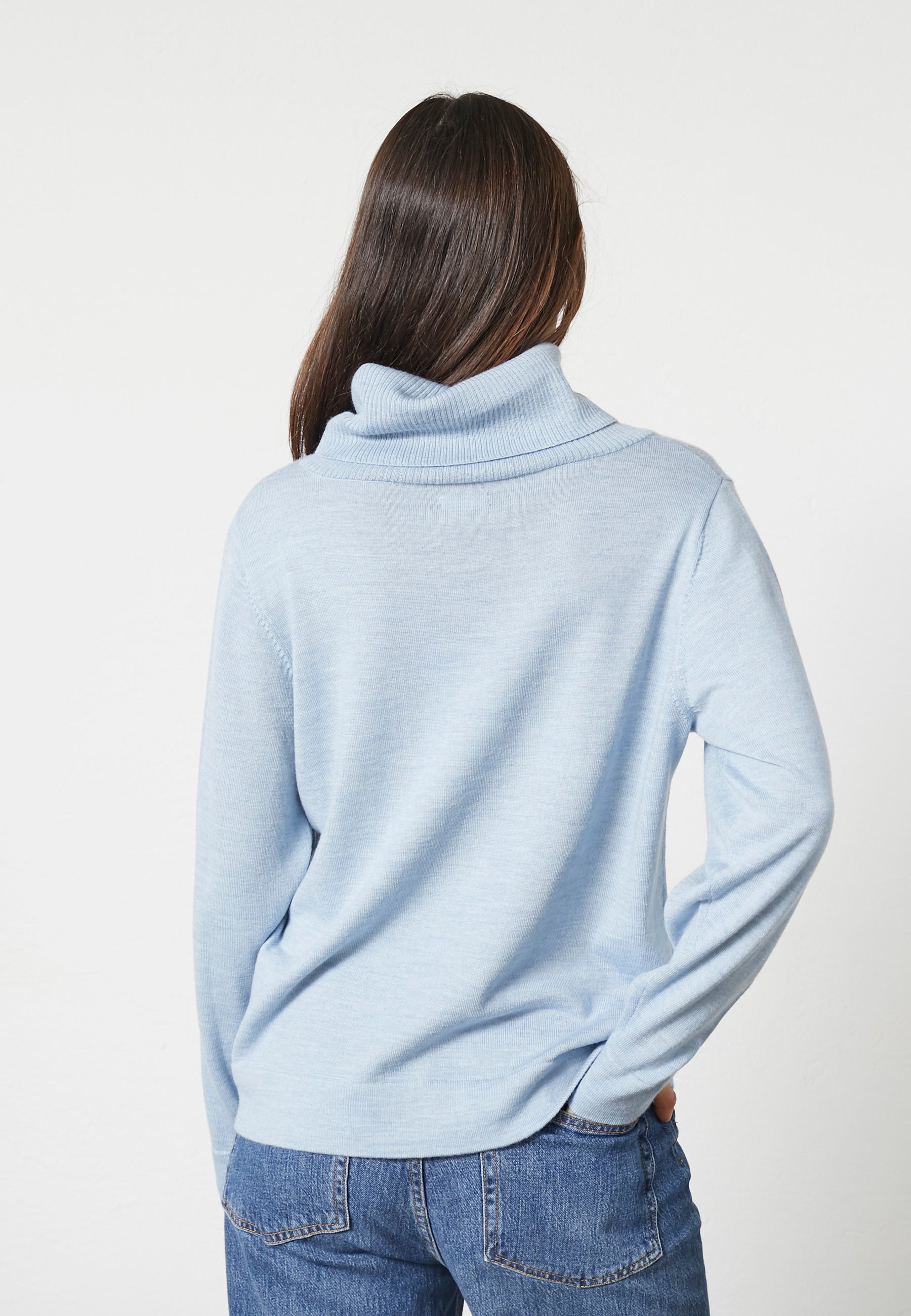 Lind Kirsten Knit Pullover 5002 Light Blue Melange