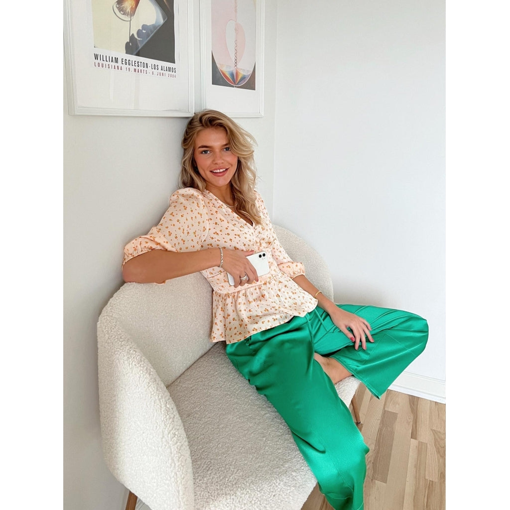 Neo Noir Kuli crepe satin pants Pants Green