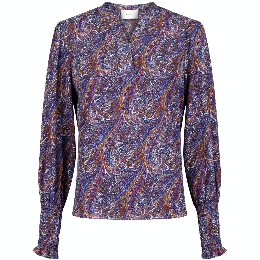 Neo Noir Landa Paisley blouse Skjorter og bluser Dusty blue