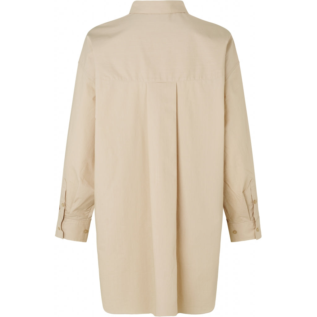 Second Female Larkin oversized shirt Skjorter og bluser Humus