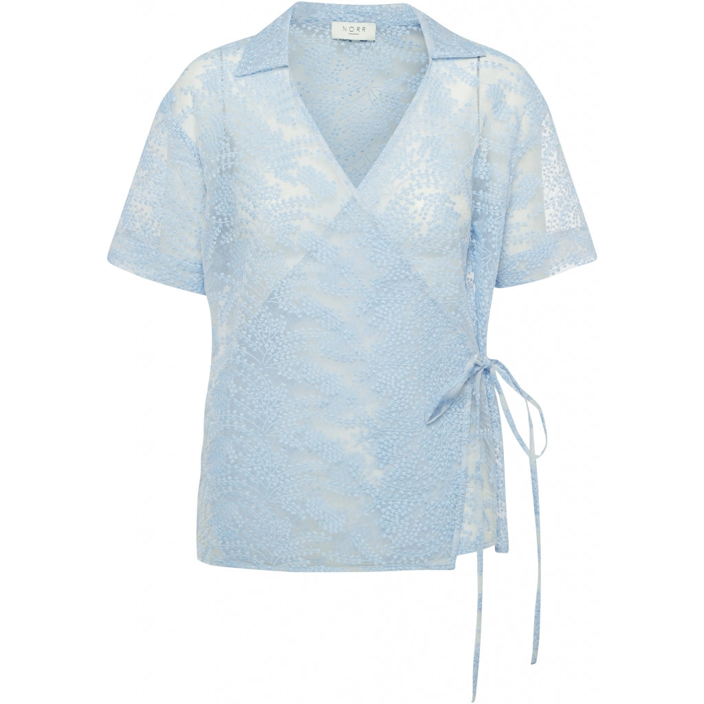 NORR Leaf top Skjorter og bluser Light blue
