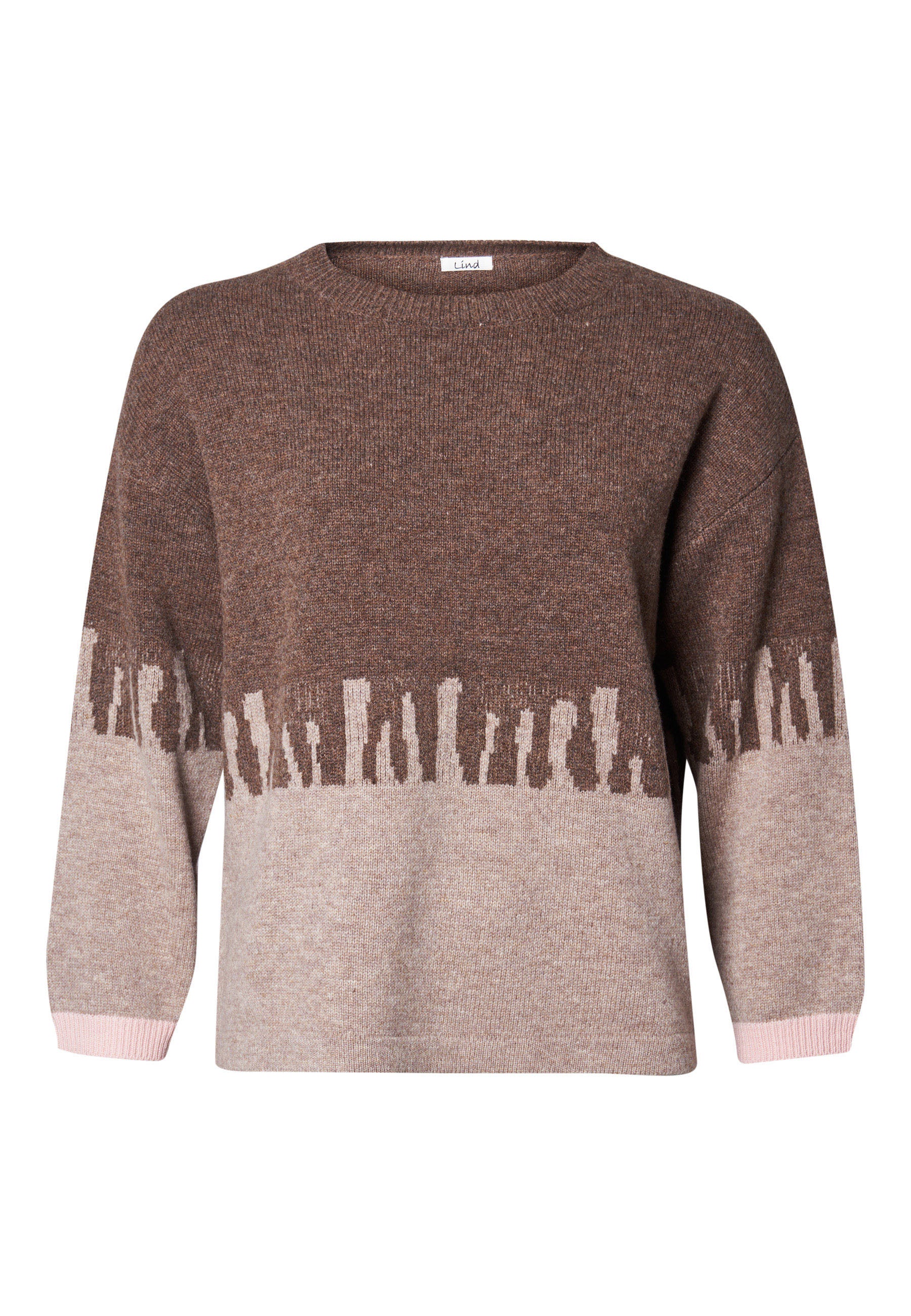 Lind LiCora Knit Pullover 1960 dark brown melange