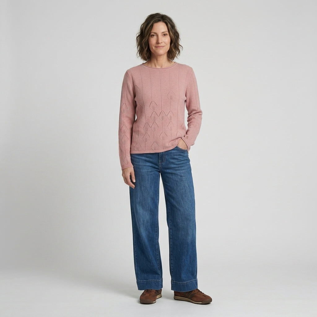 Lind LiDenise Knit Pullover 1809 Rose melange