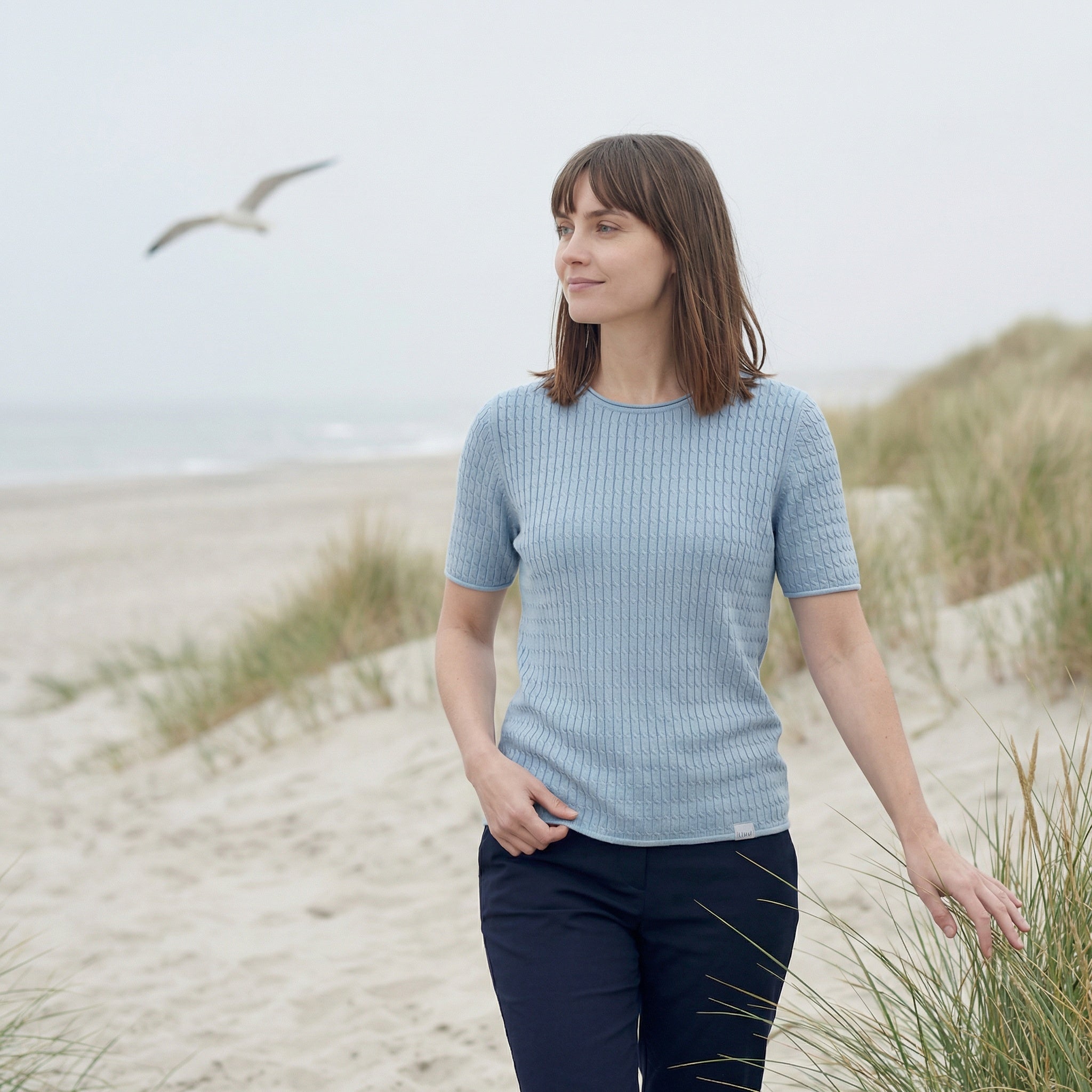 Lind LiInge Knit Pullover 5000 LIGHT BLUE