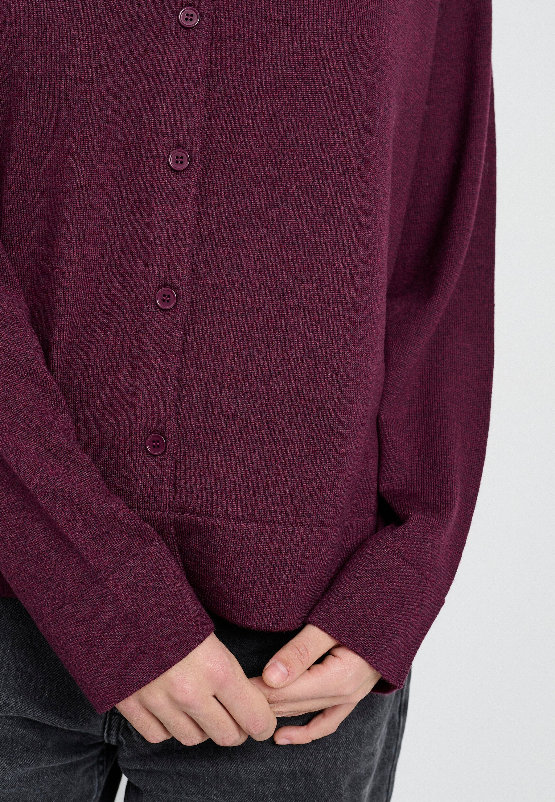 Lind LiKarina Knit Cardigan 2660 granat red melange