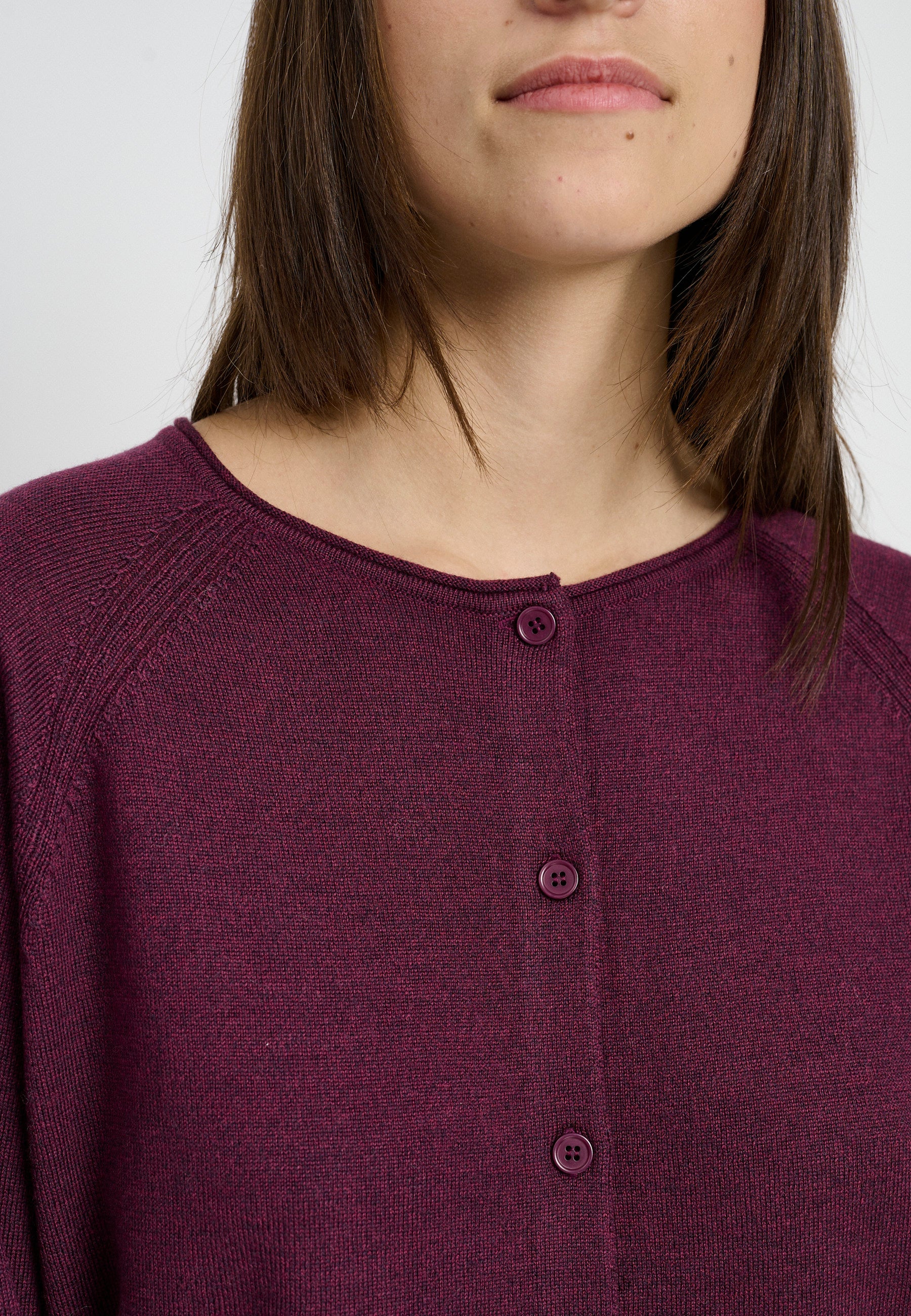 Lind LiKarina Knit Cardigan 2660 granat red melange