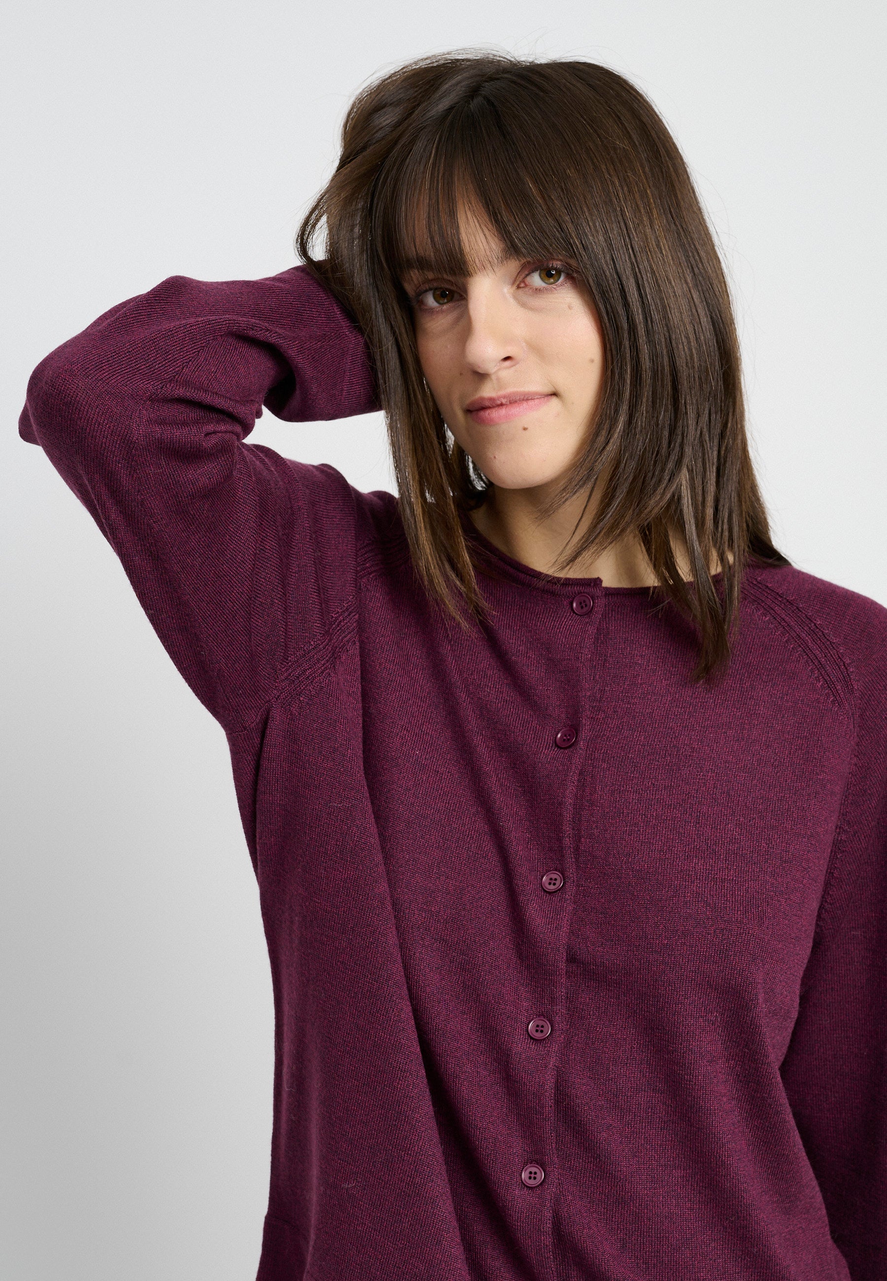 Lind LiKarina Knit Cardigan 2660 granat red melange