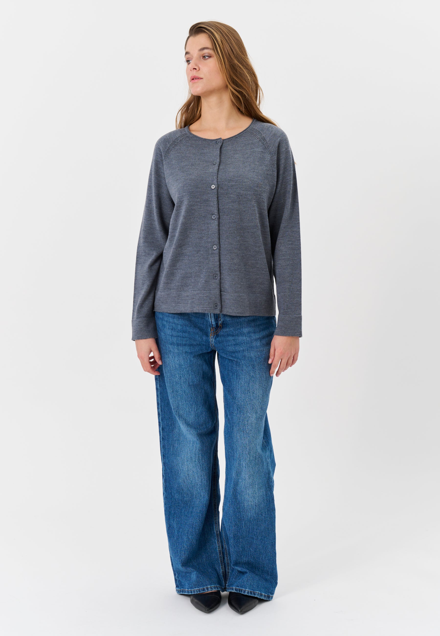 Lind LiKarina Knit Cardigan 9650 grey melange