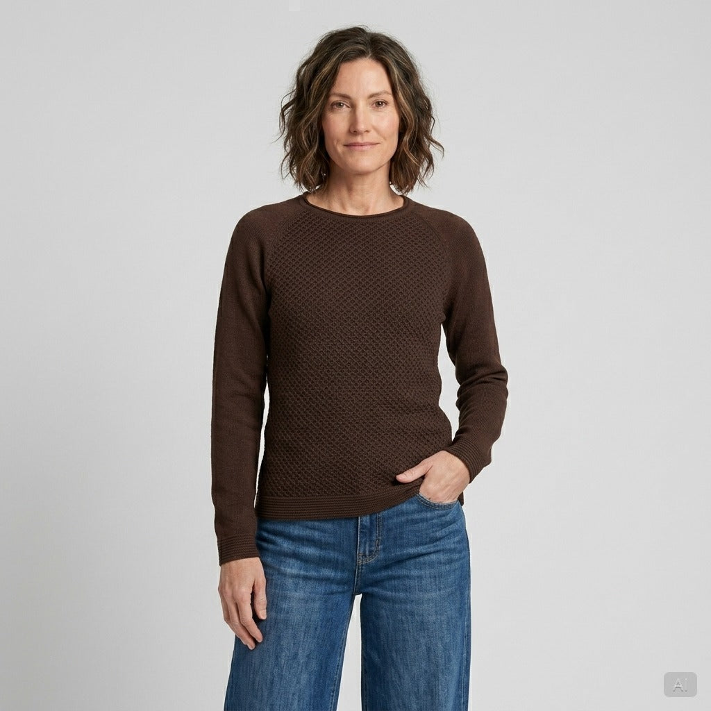 Lind LiKate Knit Pullover 1500 BROWN