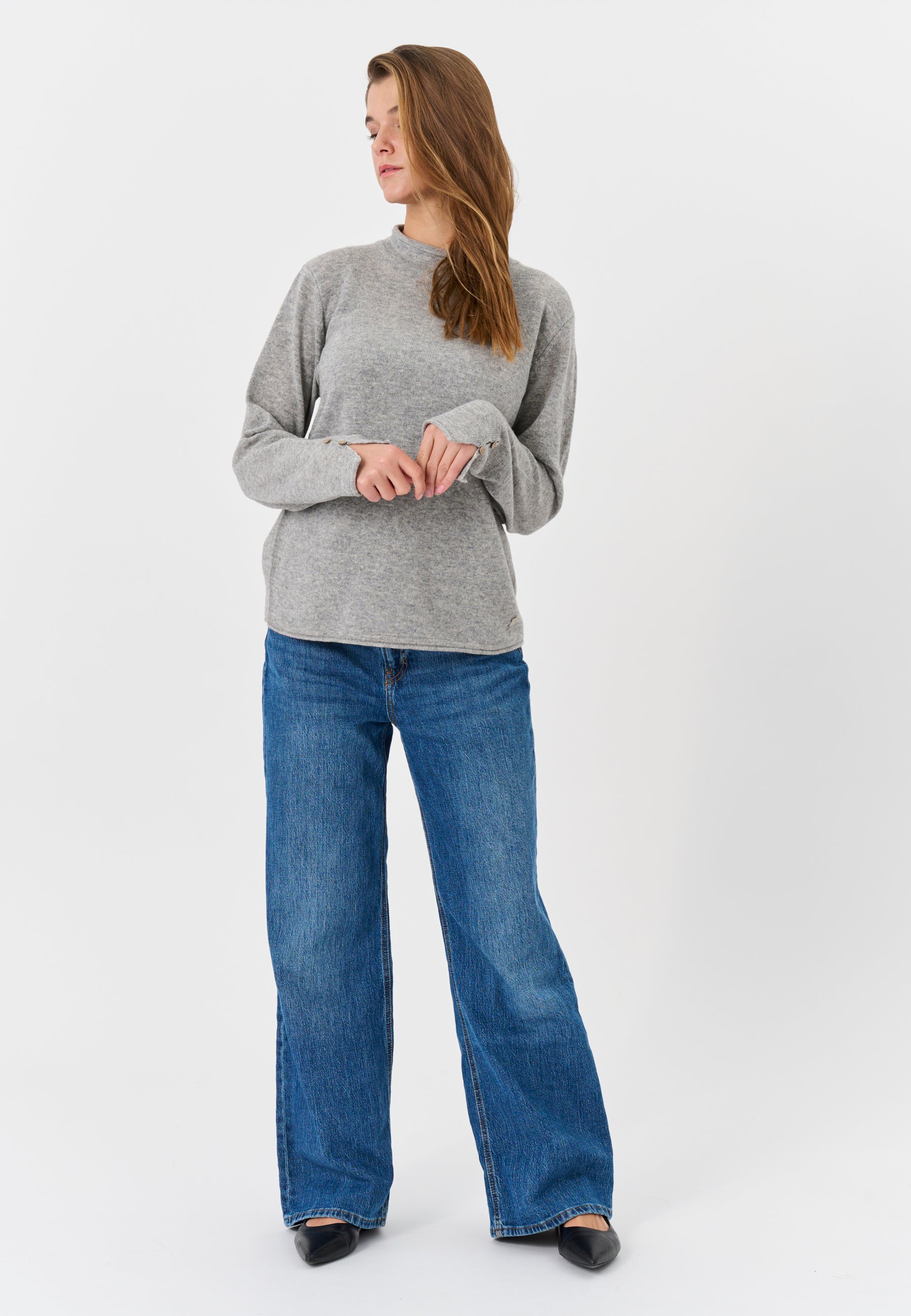 Lind LiKathlyn Knit Pullover 9650 grey melange