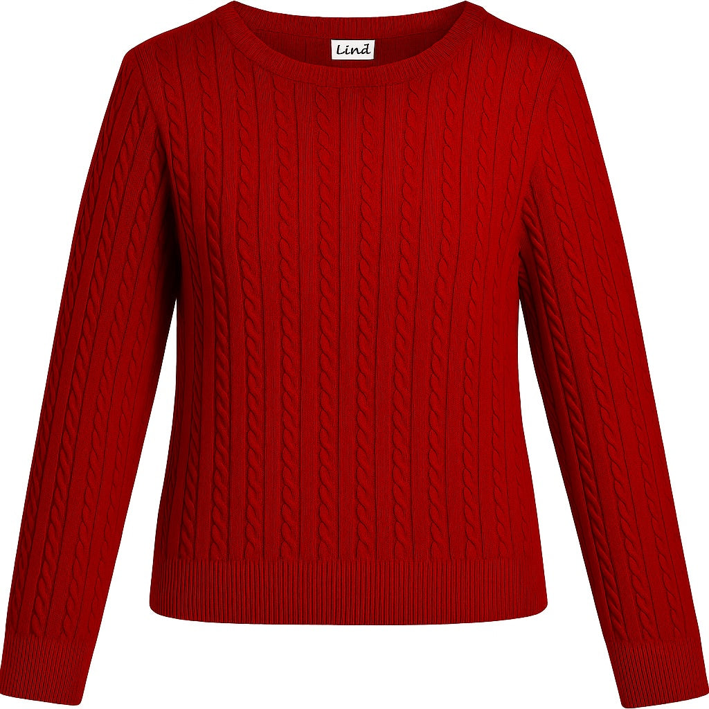 Lind LiSibyl Knit Pullover 2000 LIGHT RED