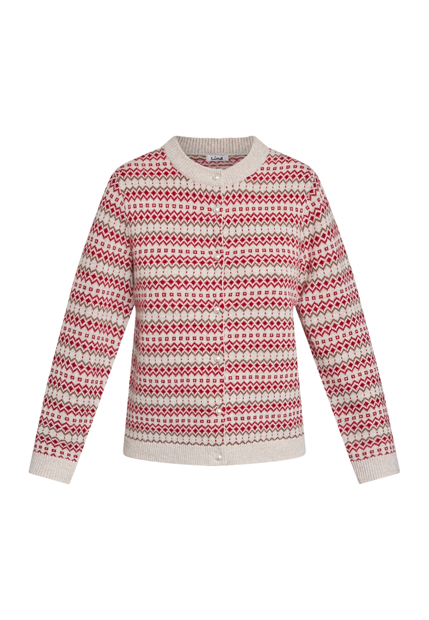 Lind LiSille Knit Cardigan 2510 Norwegian red
