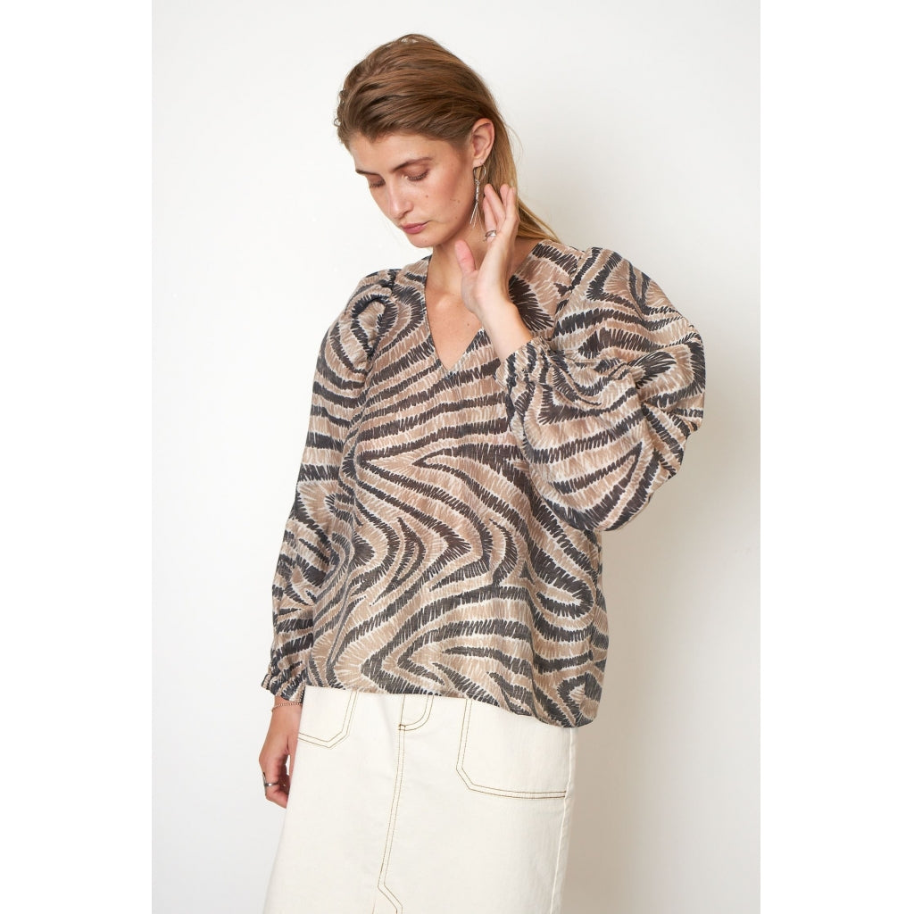 Second Female Lilly blouse Skjorter og bluser Humus